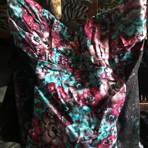 Torrid Flowery Strapless Corset